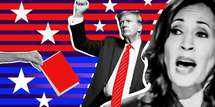 Donald Trump e Kamala Harris. ? Depositphotos