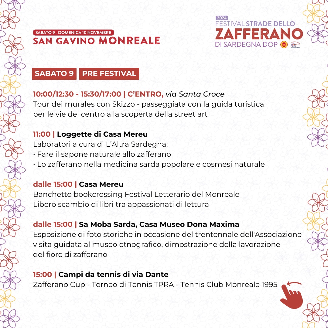 Festival Strade dello Zafferano di Sardegna 2024 a San Gavino Monreale