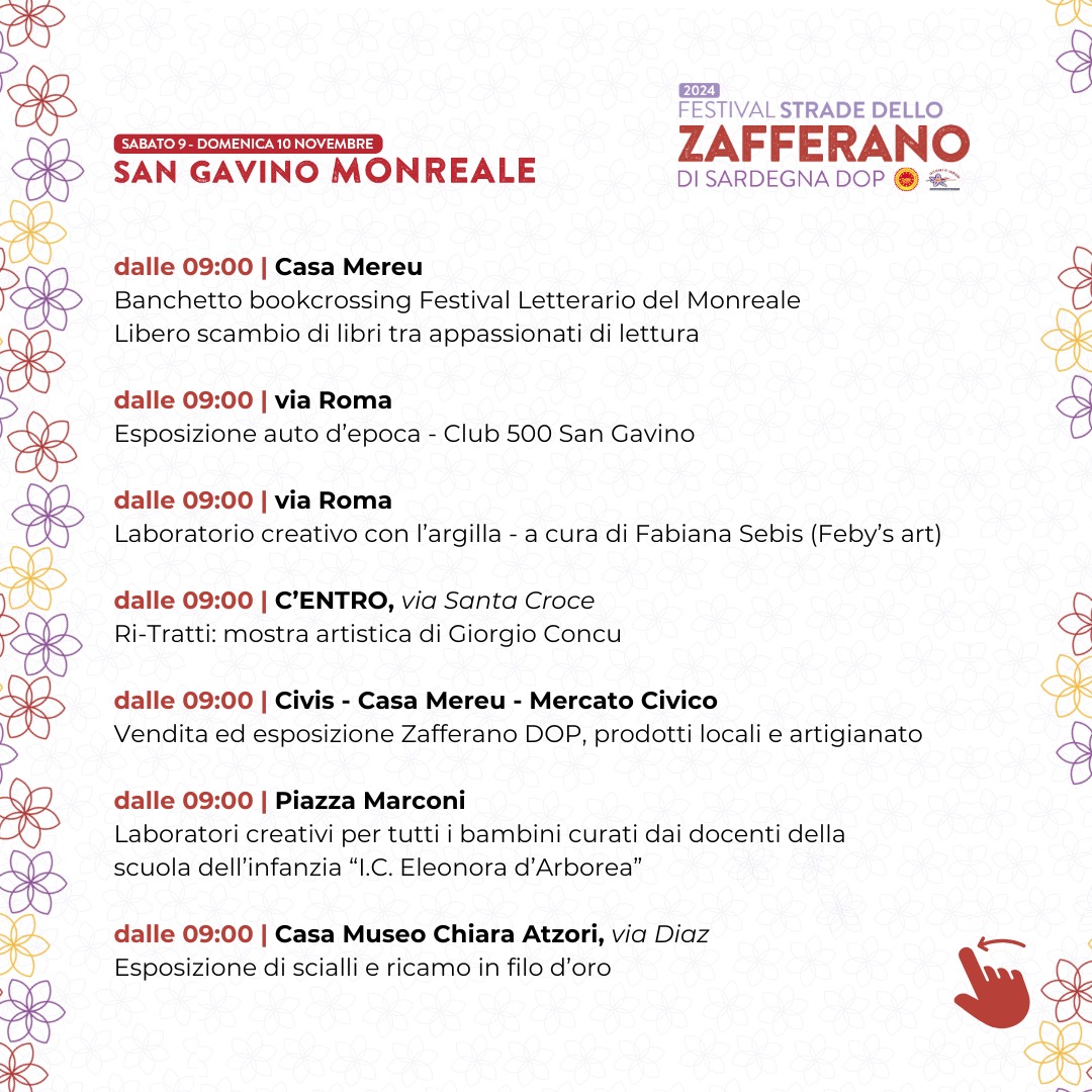 Festival Strade dello Zafferano di Sardegna 2024 a San Gavino Monreale