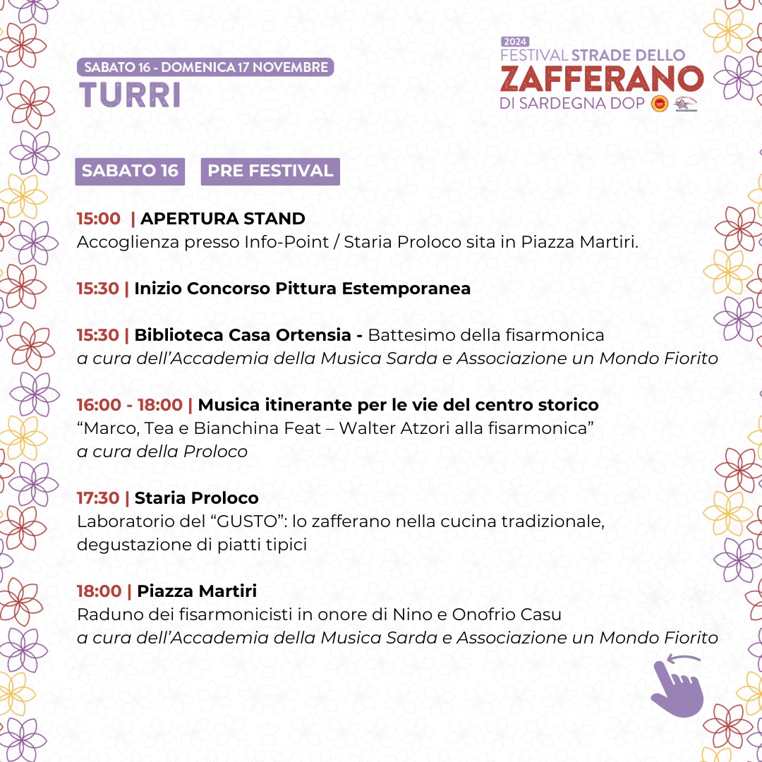 Festival Strade dello Zafferano di Sardegna 2024 a Turri (1)
