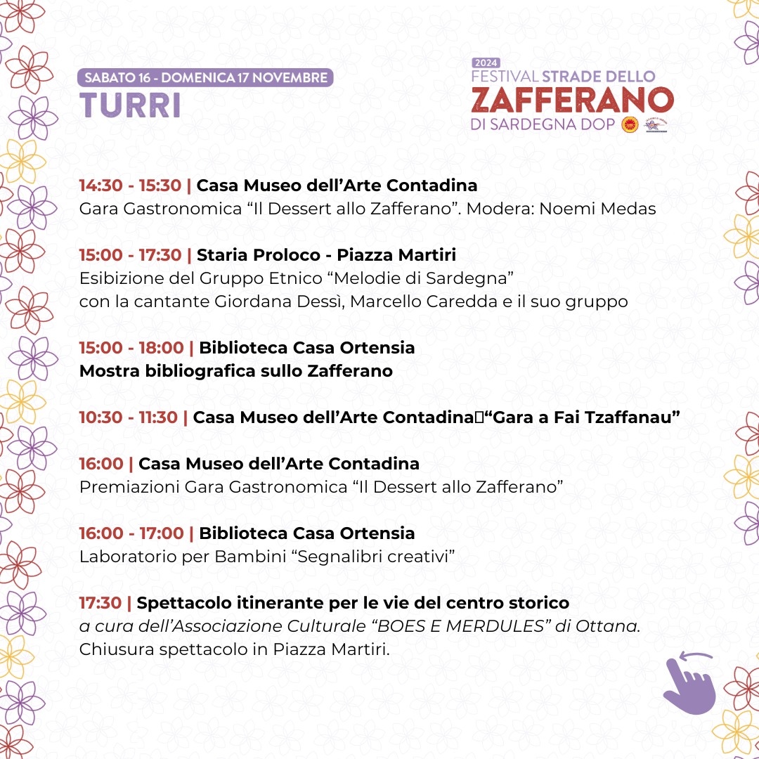 Festival Strade dello Zafferano di Sardegna 2024 a Turri (4)