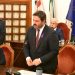 Il sindaco di Sassari, Giuseppe Mascia, durante la seduta solenne per la Giornata internazionale per l’eliminazione della violenza contro le donne