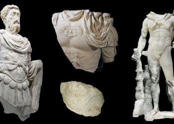 Antiquarium Turritano: ricostruzioni Marco Aurelio, loricato ed Ercole
