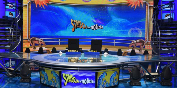 Studio di Striscia la notizia. ? dire.it
