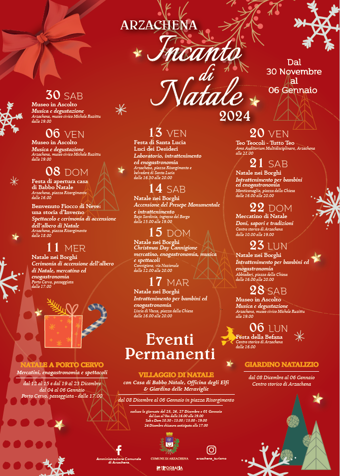 Incanto di Natale ad Arzachena 2024