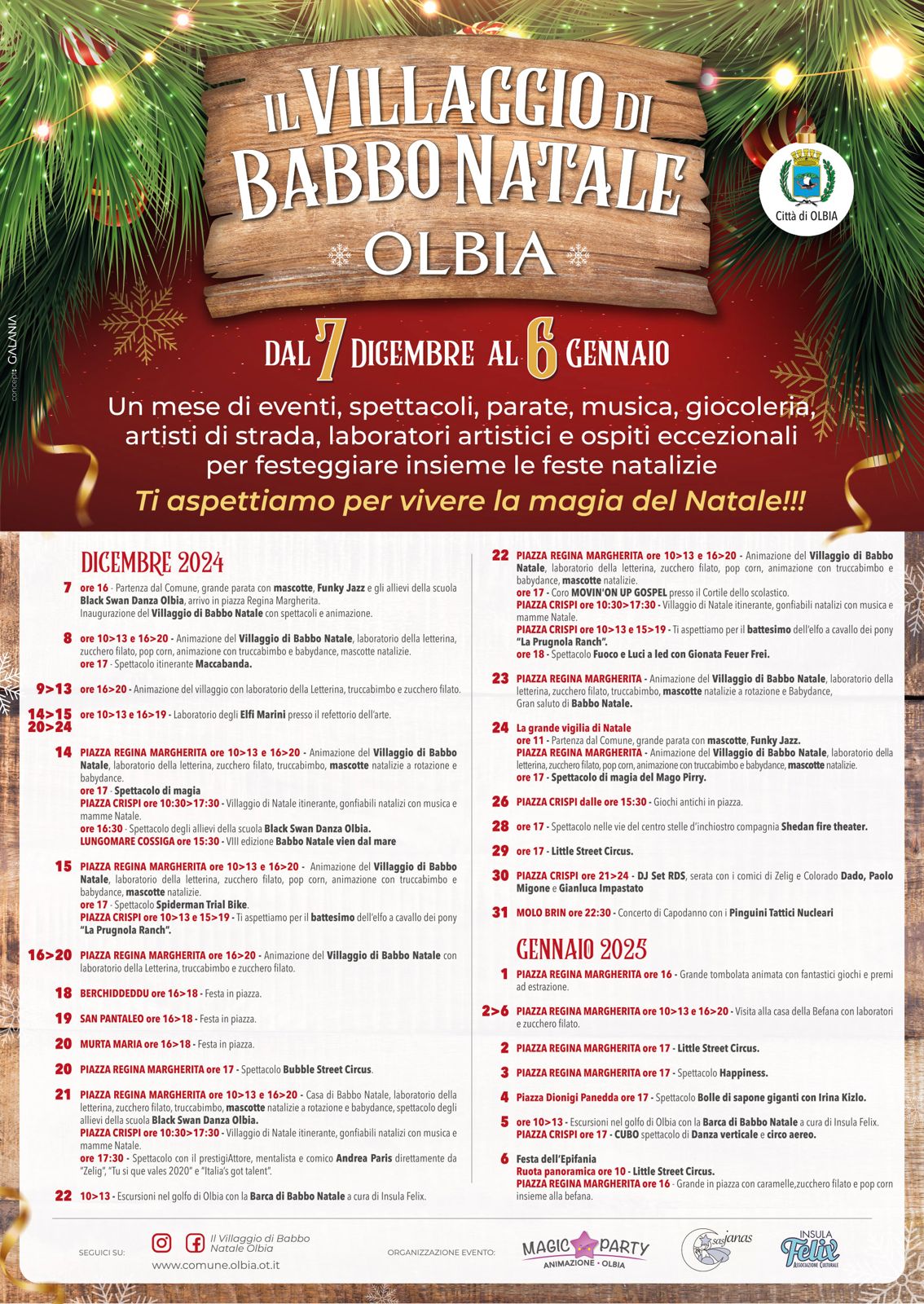 Natale ad Olbia - Programma 2024