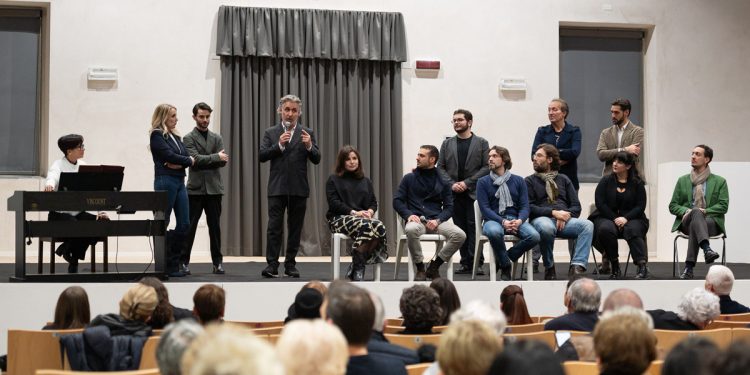 Presentazione della Bohème 2024, Alberto Gazale e il cast dell'opera. ? Elisa Casula