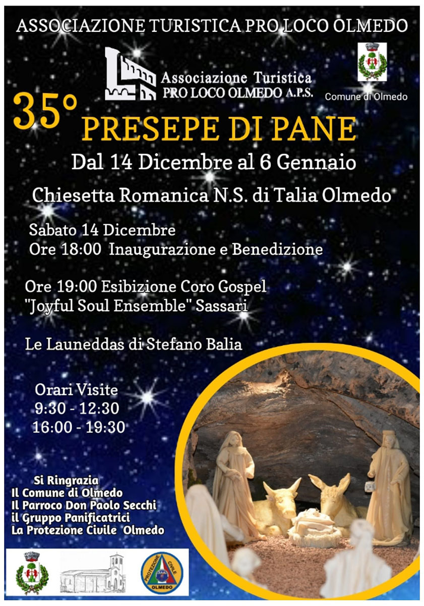 Presepe di Pane - Olmedo, locandina