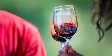 Calice vino rosso
