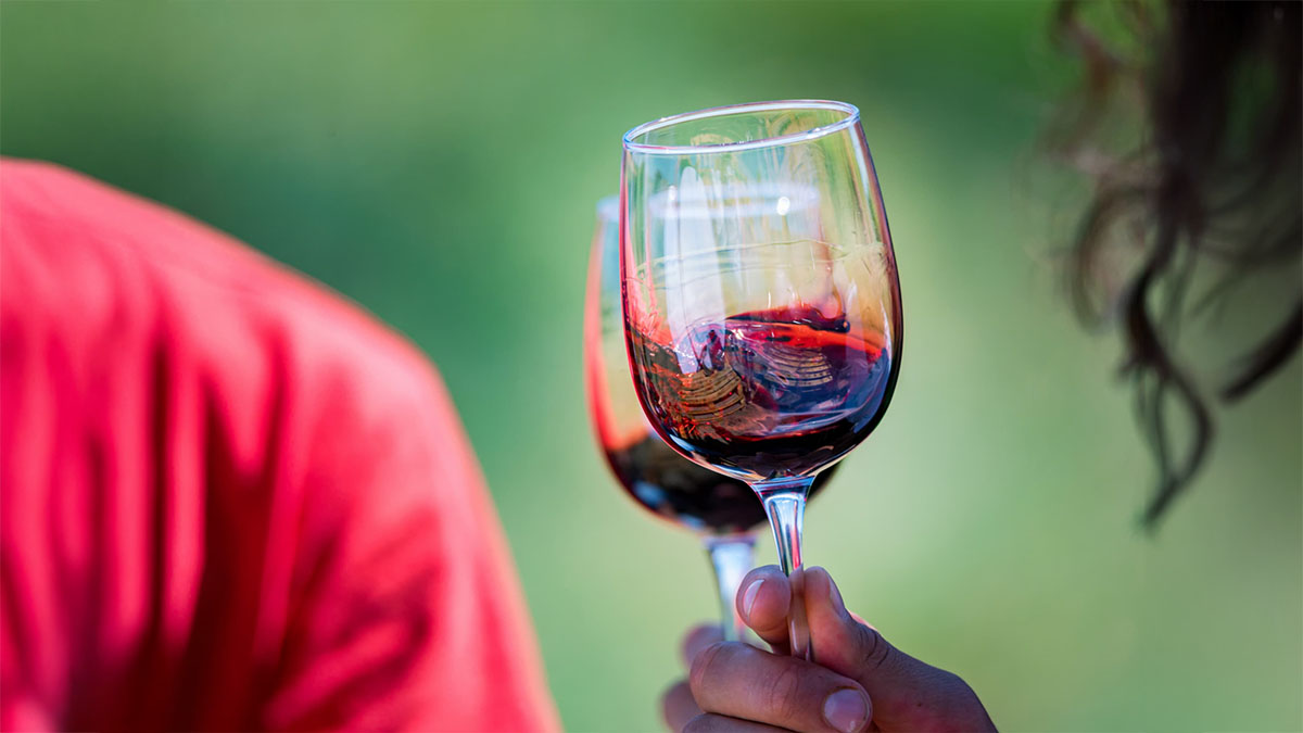 Calice vino rosso