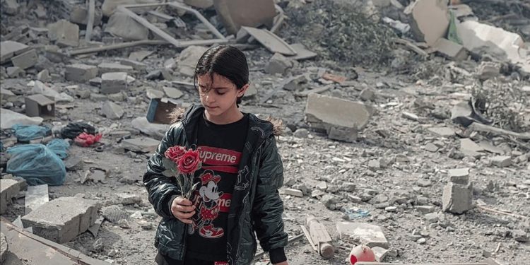 Un'immagine del documentario “To Gaza”