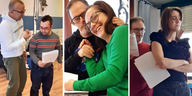 Prove della commedia “La banda del buco” della compagnia Up&Down