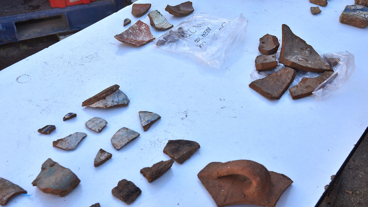 Ritrovamenti negli scavi archeologici in largo Monache Cappuccine a Sassari