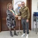 Anatoli Denegri Tsiasto con la Sindaca di Stintino Rita Vallebella