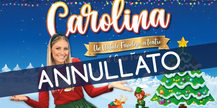 Carolina Benvenga Natale annullato