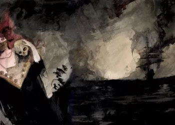 Daniele Serra, “Ecate” (sx) e “Clouds” (dx), acquerello su carta, 2024