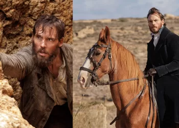 Sam Claflin (Edmond Dantès) nella serie “Il Conte di Montecristo”