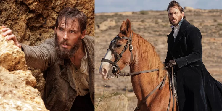 Sam Claflin (Edmond Dantès) nella serie “Il Conte di Montecristo”