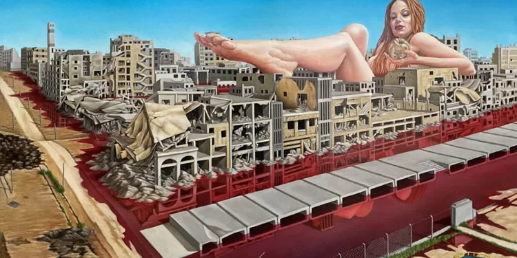 Pietro Straullu "Eris in Warfareland" (2024), mostra Nuove Illusioni. ? Massimiliano Frau