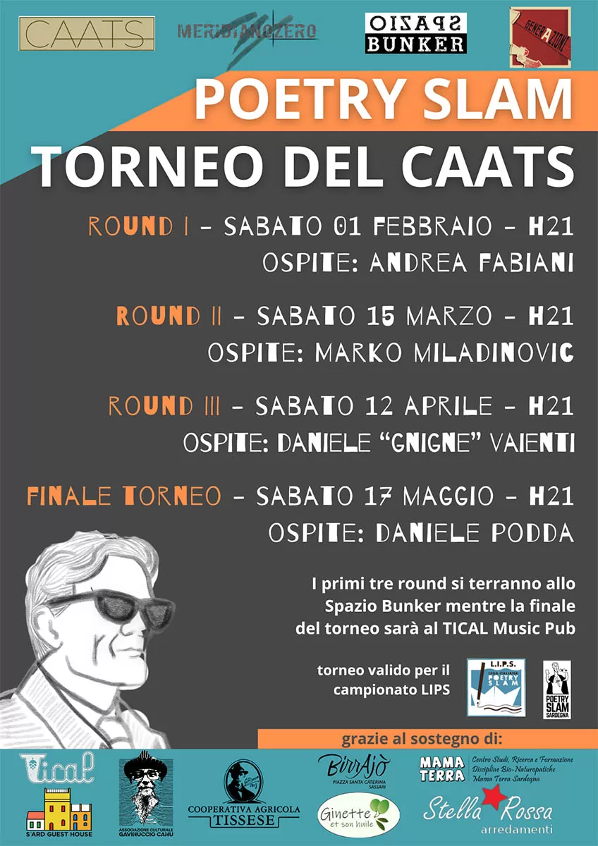 Poetry slam, torneo del CAATS a Sassari