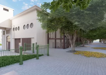 Il nuovo centro intermodale di Sassari - Render ex centrale elettrica di via XXV Aprile