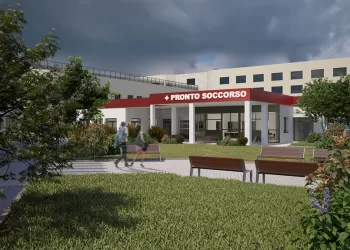 Rendering del restyling del Pronto Soccorso di Olbia