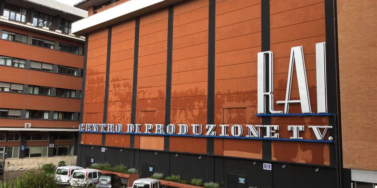Gli studi televisivi del centro di produzione RAI TV in Via Teulada a Roma. ? Depositphotos
