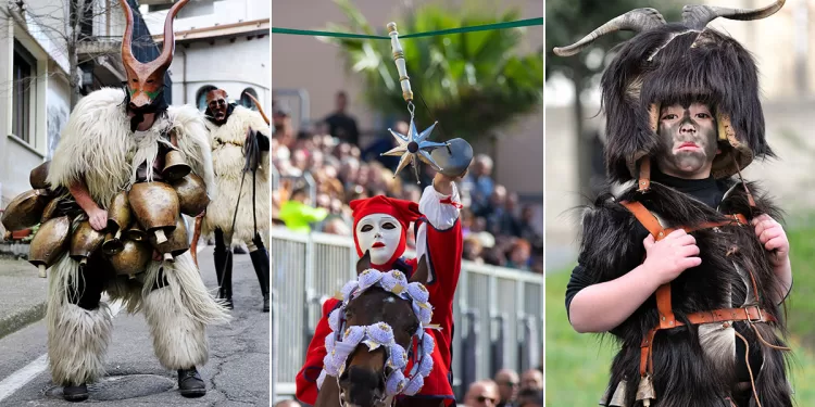 Boes e Merdules di Ottana, Sartiglia di Oristano e Mamutzones di Samugheo. ? Depositphotos