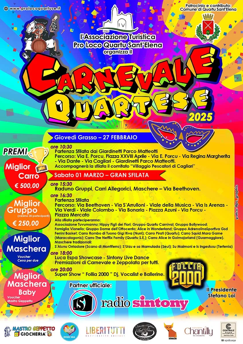 Carnevale quartese 2025 locandina