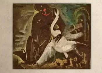 Pinacoteca Nazionale di Sassari. Giuseppe Biasi "Leda e il cigno" (1925 ca.)