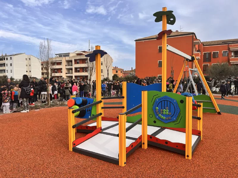 Il nuovo parco ricreativo di via Manzoni - via Montale a Porto Torres