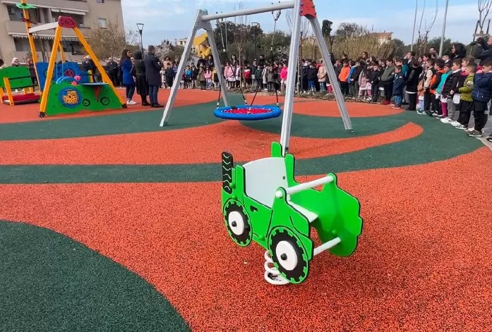 Il nuovo parco ricreativo di via Manzoni - via Montale a Porto Torres