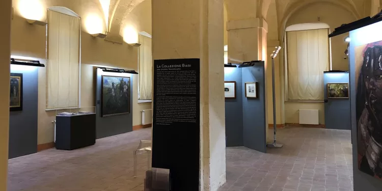 La Sala Pilastri della Pinacoteca di Sassari