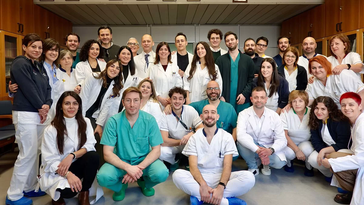 Lo staff di Otorinolaringoiatria dell'Aou Sassari