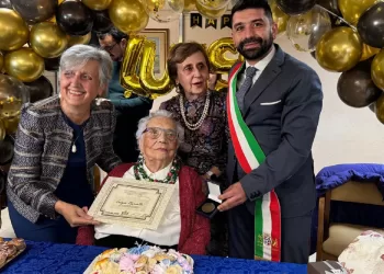 Cagliari, il presidente del Consiglio comunale Marco Benucci e Luigia Mercalli
