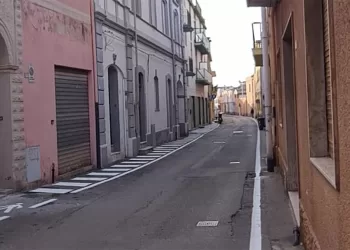 Quartu, percorso pedonale in via Trieste