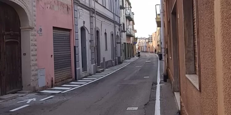 Quartu, percorso pedonale in via Trieste