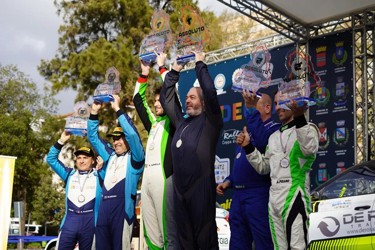 Podio del 3º Rally Sulcis Iglesiente. ? Zedda e Borea