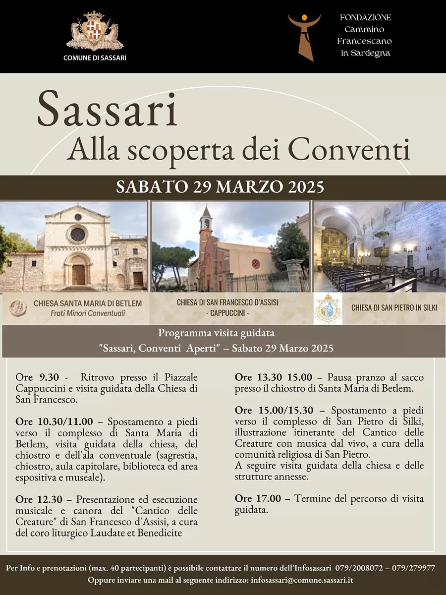 Evento “Sassari, alla scoperta dei conventi”