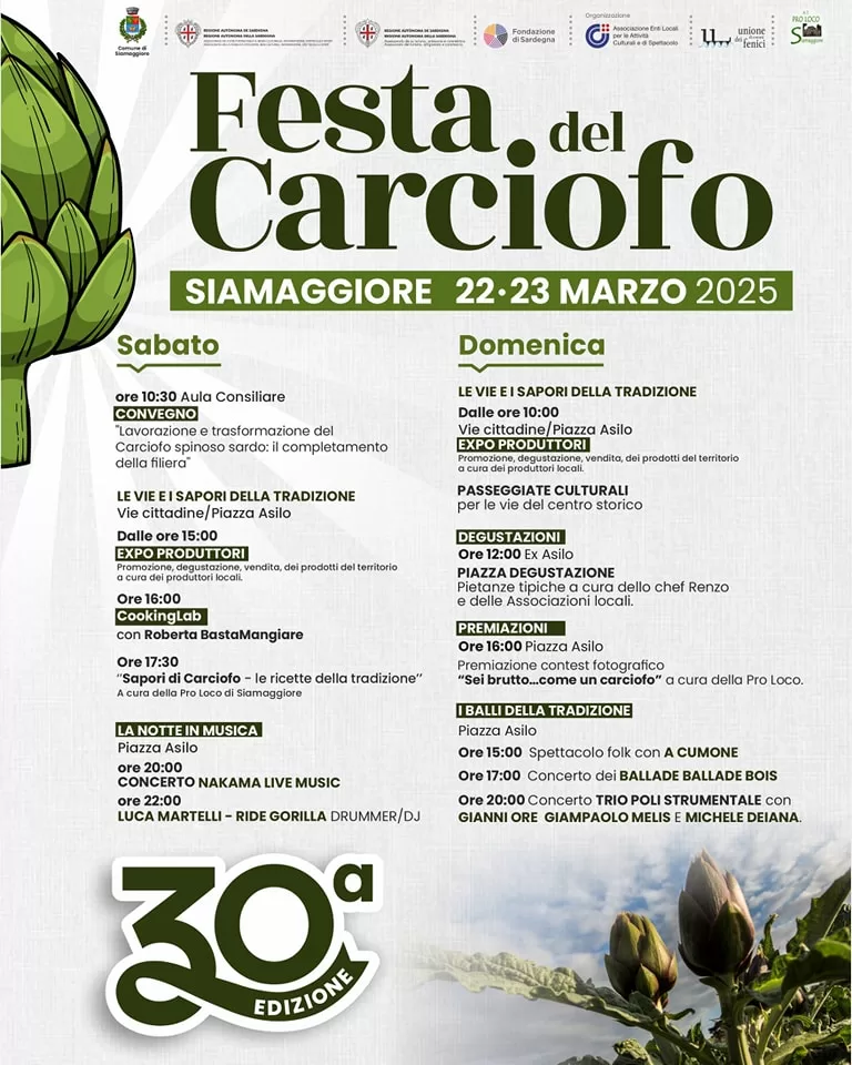 30ª edizione della Festa del Carciofo di Siamaggiore 