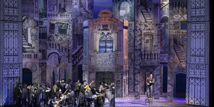 “Il Barbiere di Siviglia” di Gioachino Rossini, il coloratissimo allestimento scenico di Crivelli-Luzzati-Calì