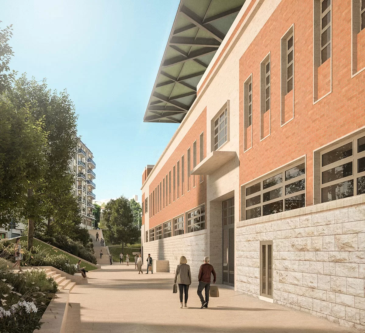Nuovo Mercato di San Benedetto di Cagliari - simulazione grafica