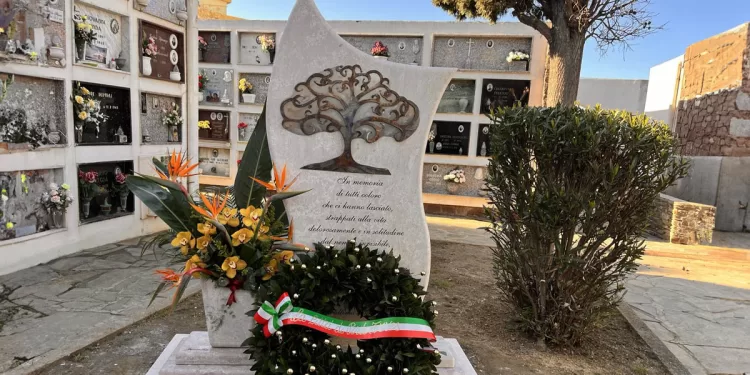 Porto Torres, monumento in memoria delle vittime del Covid