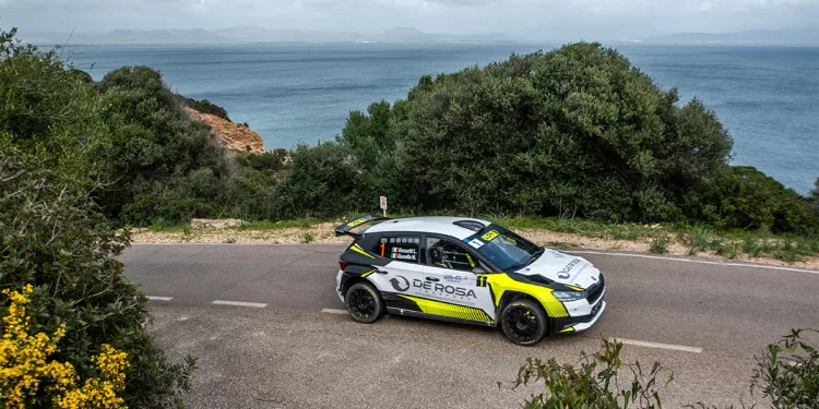 Rossetti-Gonella su Skoda Fabia Rs al 3° Rally Sulcis Iglesiente. ? Zedda e Borea
