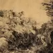 Stanis Dessy "Il viottolo" (acquaforte su carta, 1945) - Pinacoteca di Sassari
