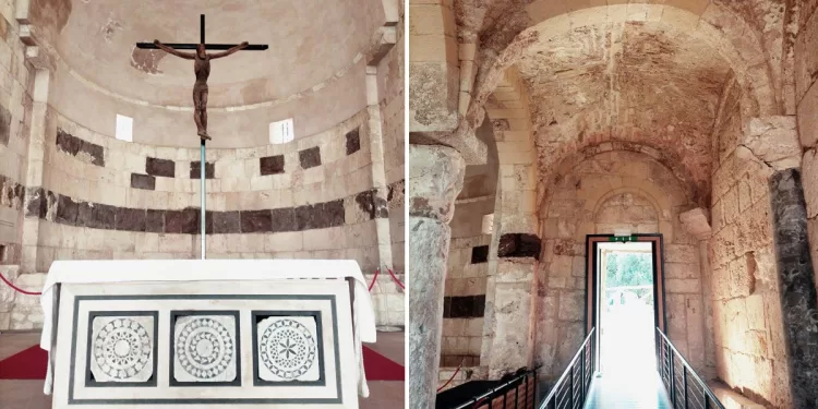Basilica San Saturnino a Cagliari, pulpito ed ingresso posteriore