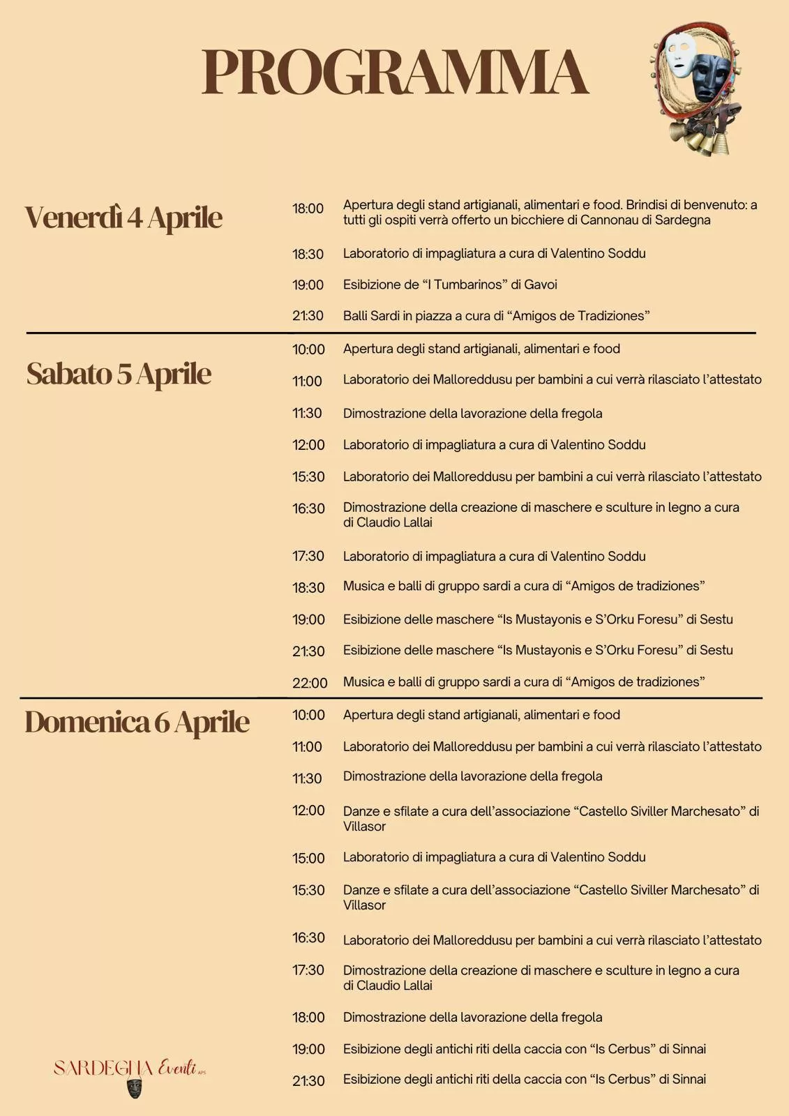 Festa Sarda a Cagliari - Programma