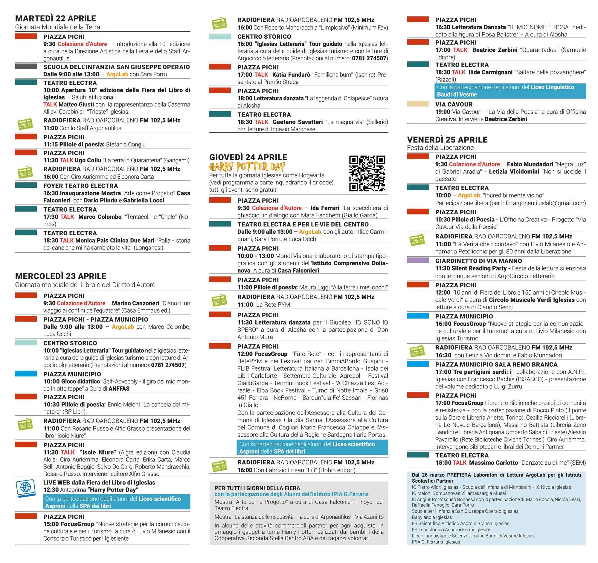 Fiera del Libro di Iglesias - Programma 2025