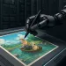 Una mano robotica crea un'illustrazione. ? ChatGPT