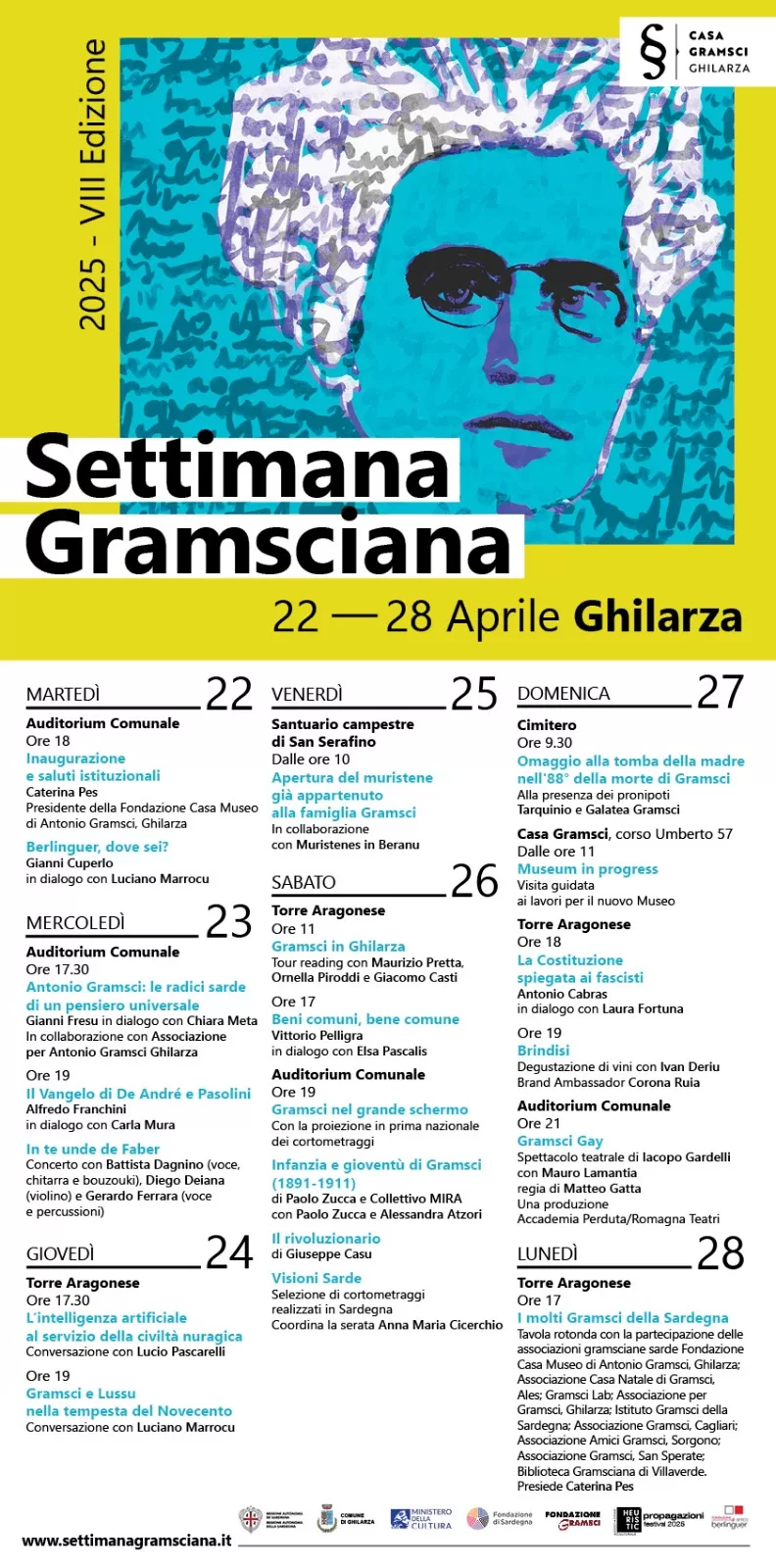 Programma Settimana Gramsciana 2025 - Ghilarza
